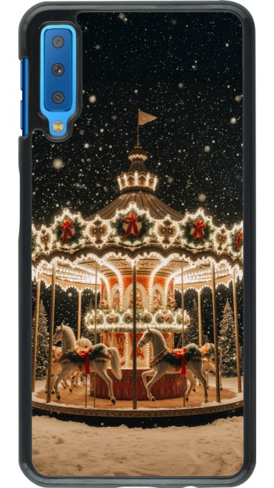 Samsung Galaxy A7 Case Hülle - Christmas 25 Carousel