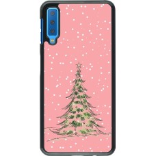 Samsung Galaxy A7 Case Hülle - Christmas 25 Pink Tree