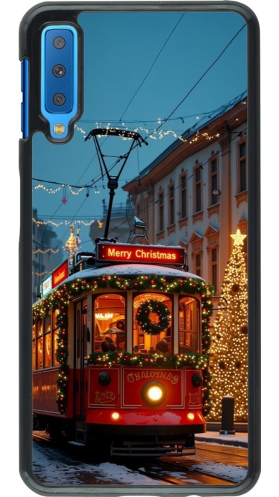 Samsung Galaxy A7 Case Hülle - Christmas 25 Xmas Train