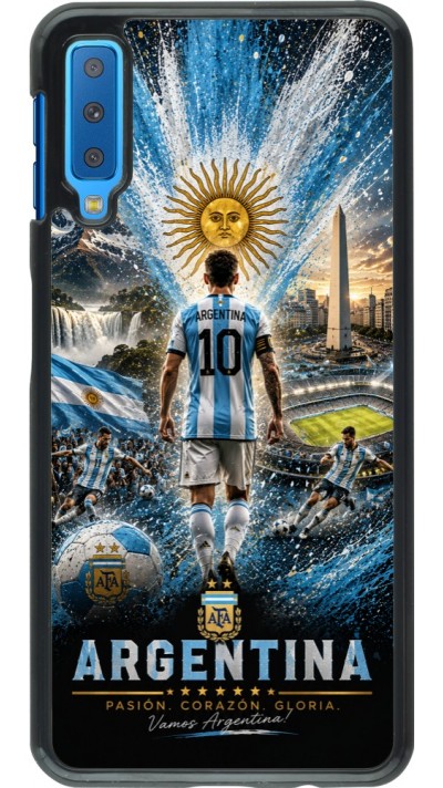 Samsung Galaxy A7 Case Hülle - Fussball Argentinien splash 2026