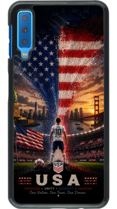 Samsung Galaxy A7 Case Hülle - Fussball Vereinigten Staaten splash 2026