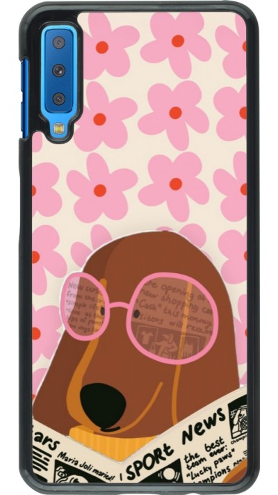 Samsung Galaxy A7 Case Hülle - Dog with newspaper Spring 2026