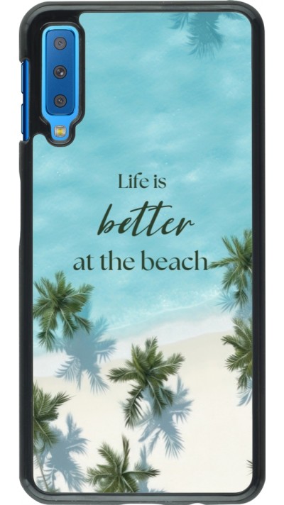 Samsung Galaxy A7 Case Hülle - Summer 2025 Life is better at the beach