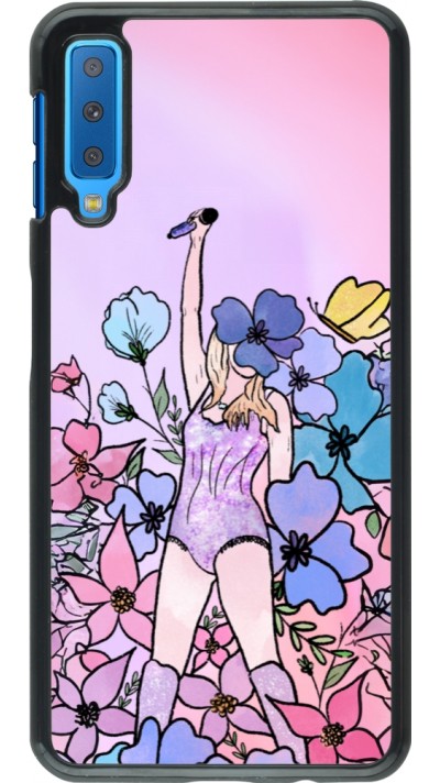 Coque Samsung Galaxy A7 - Taylor Swift Sketch - Pink