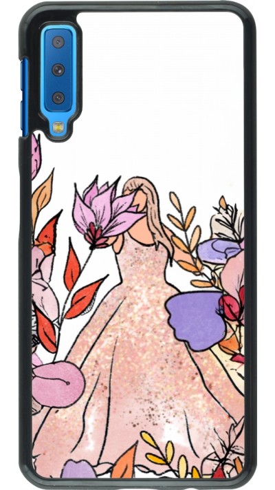 Coque Samsung Galaxy A7 - Taylor Swift Sketch - White