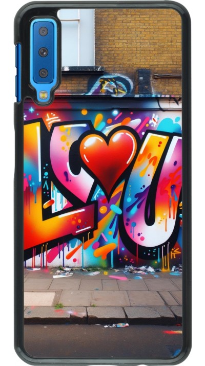 Coque Samsung Galaxy A7 - Valentine 2025 Love U Tag