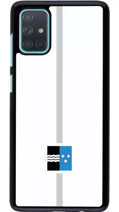 Coque Samsung Galaxy A71 - Canton AG blanc