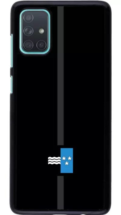 Coque Samsung Galaxy A71 - Canton AG noir