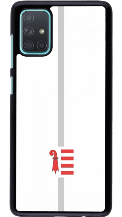 Coque Samsung Galaxy A71 - Canton JU blanc