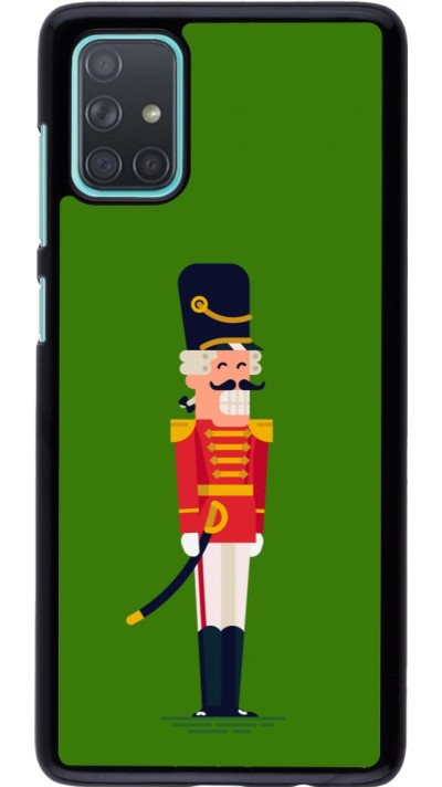 Samsung Galaxy A71 Case Hülle - Christmas 25 Nutcracker Green