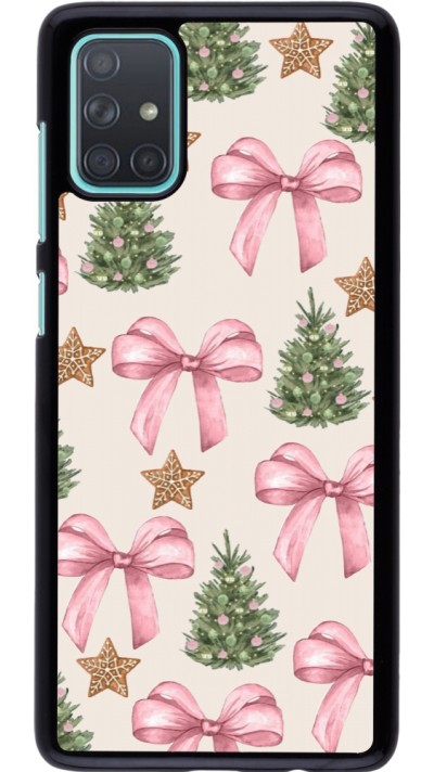 Samsung Galaxy A71 Case Hülle - Christmas 25 Vintage Ribbons