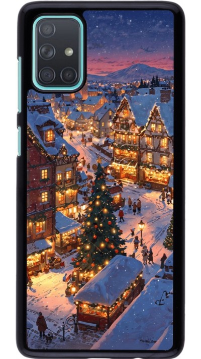 Samsung Galaxy A71 Case Hülle - Christmas 25 Xmas Village