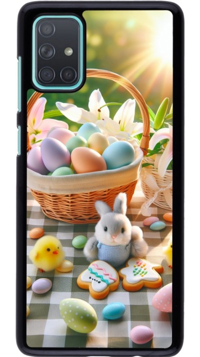 Coque Samsung Galaxy A71 - Easter 2025 Panier Pâques