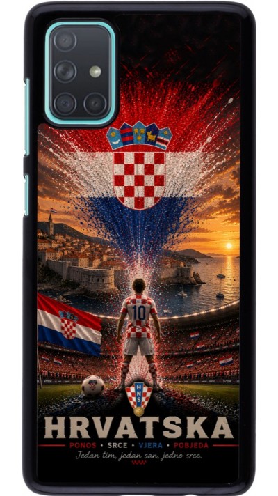 Coque Samsung Galaxy A71 - Football Croatie splash 2026