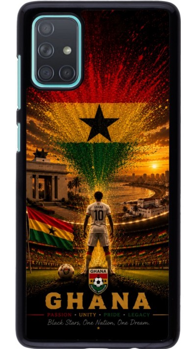 Coque Samsung Galaxy A71 - Football Ghana splash 2026