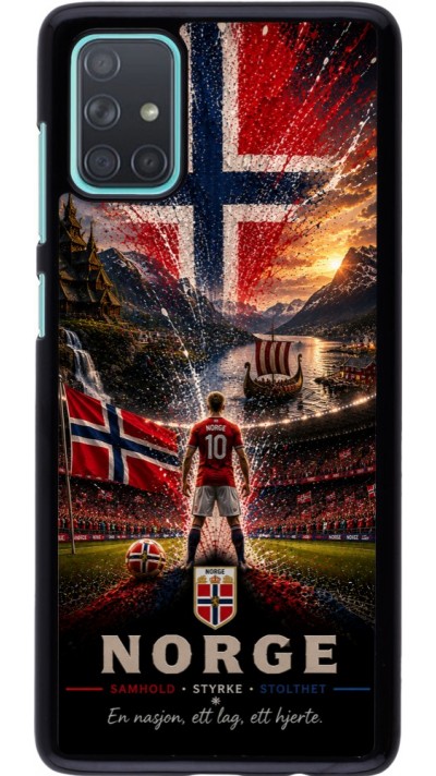 Coque Samsung Galaxy A71 - Football Norvège splash 2026