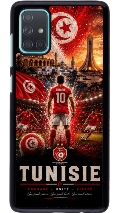 Coque Samsung Galaxy A71 - Football Tunisie splash 2026