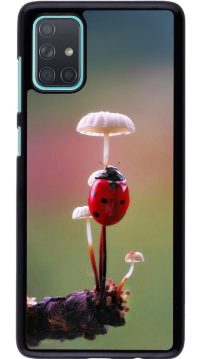 Samsung Galaxy A71 Case Hülle - Ladybird on a mushroom Spring 2026