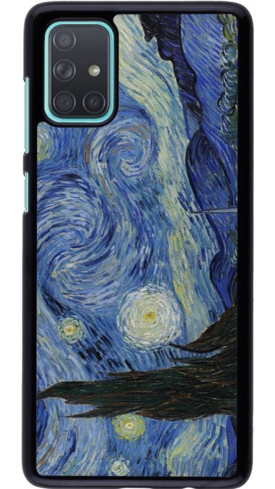 Samsung Galaxy A71 Case Hülle - Kunstbild - Sternennacht - Van Gogh