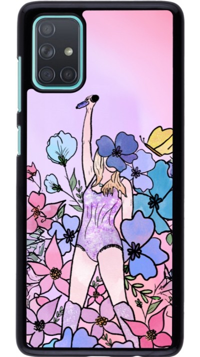 Coque Samsung Galaxy A71 - Taylor Swift Sketch - Pink