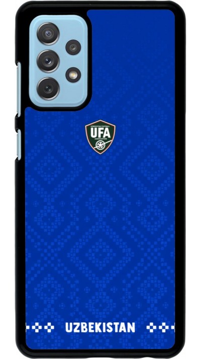 Samsung Galaxy A72 Case Hülle - Usbekistan 2026 personalisierbares Fussballtrikot