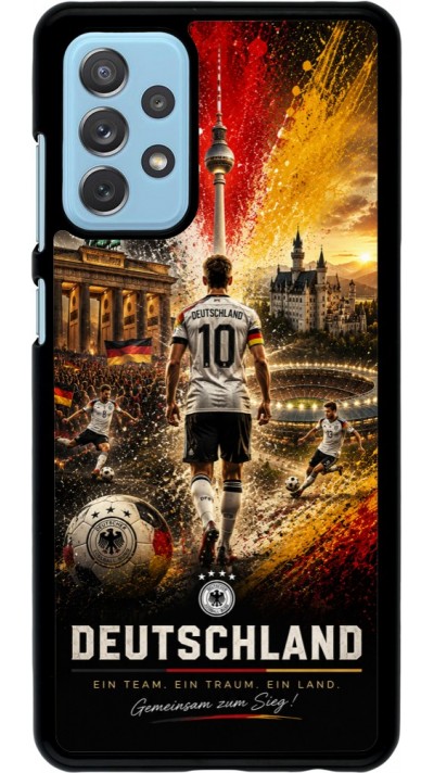 Samsung Galaxy A72 Case Hülle - Fussball Deutschland splash 2026