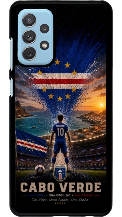 Samsung Galaxy A72 Case Hülle - Fussball Kap Verde splash 2026