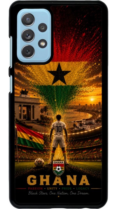 Samsung Galaxy A72 Case Hülle - Fussball Ghana splash 2026