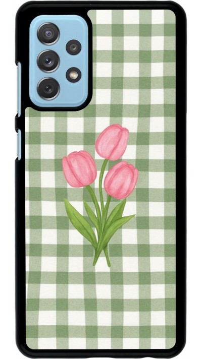 Samsung Galaxy A72 Case Hülle - Green vichy tulips Spring 2026