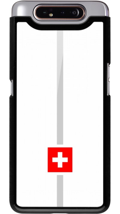 Coque Samsung Galaxy A80 - Canton CH blanc