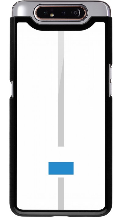 Coque Samsung Galaxy A80 - Canton LU blanc