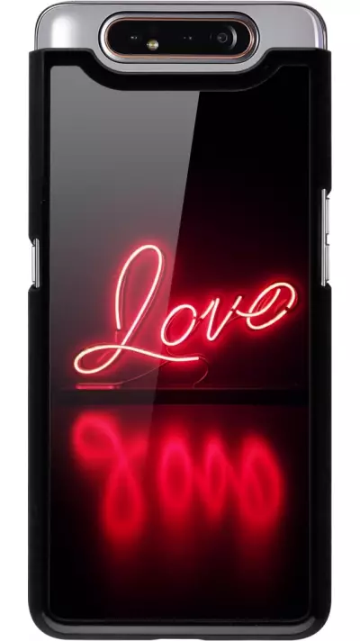 Coque Samsung Galaxy A80 - Valentine 2025 Neon Love