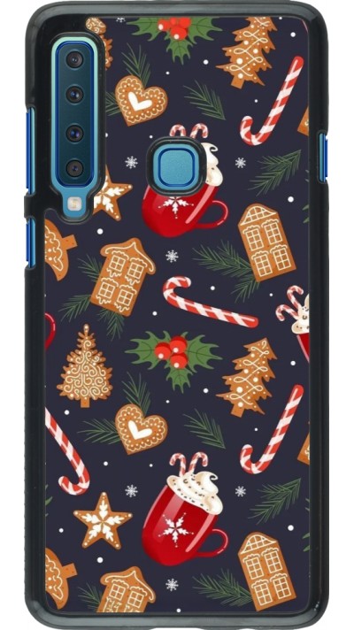 Samsung Galaxy A9 Case Hülle - Christmas 25 Pattern Gingerbread House