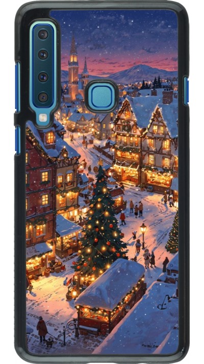 Samsung Galaxy A9 Case Hülle - Christmas 25 Xmas Village