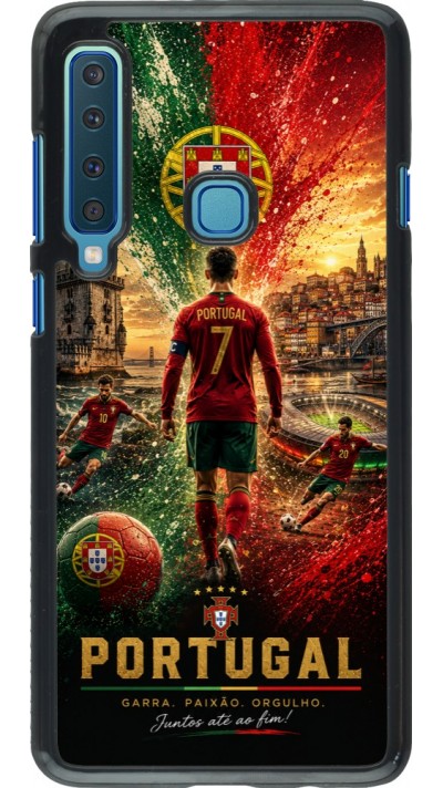 Samsung Galaxy A9 Case Hülle - Fussball Portugal splash 2026