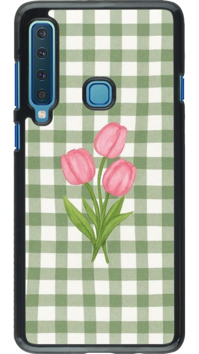 Samsung Galaxy A9 Case Hülle - Green vichy tulips Spring 2026