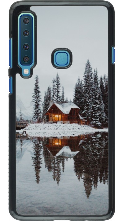 Samsung Galaxy A9 Case Hülle - Winter 25 Winter house forest afternoon