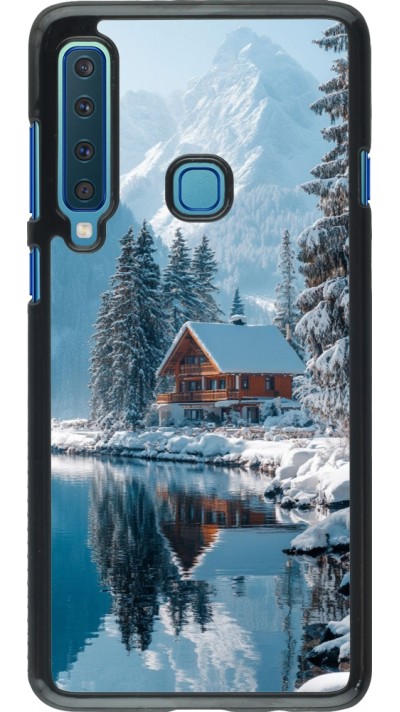 Samsung Galaxy A9 Case Hülle - Winter 25 Winter house forest day