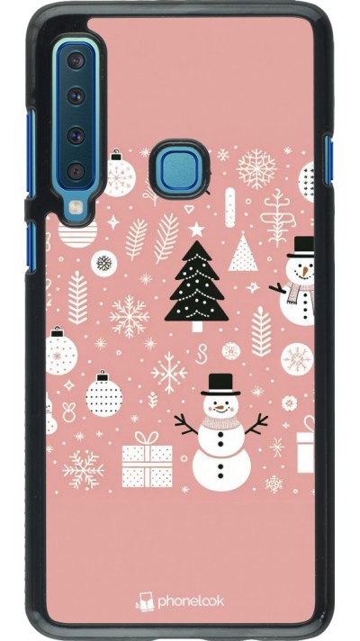 Samsung Galaxy A9 Case Hülle - Weihnachten 2024 Rose Schneemann Weihnachten
