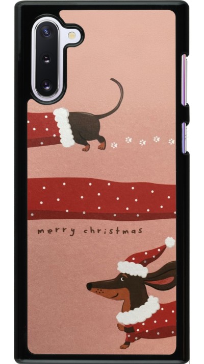 Samsung Galaxy Note 10 Case Hülle - Christmas 25 Teckel Merry Xmas