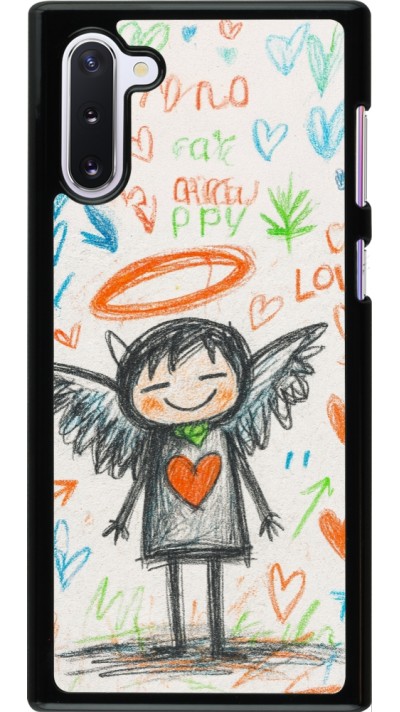 Coque Samsung Galaxy Note 10 - Little Angel Sketch Love