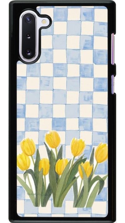 Coque Samsung Galaxy Note 10 - Blue vichy tulips Spring 2026