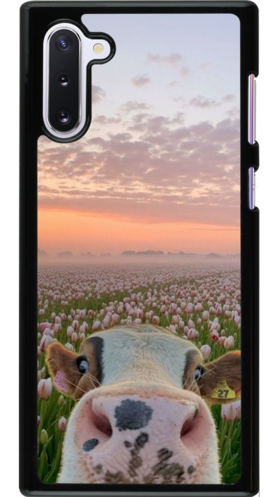 Coque Samsung Galaxy Note 10 - Cow with tulips Spring 2026
