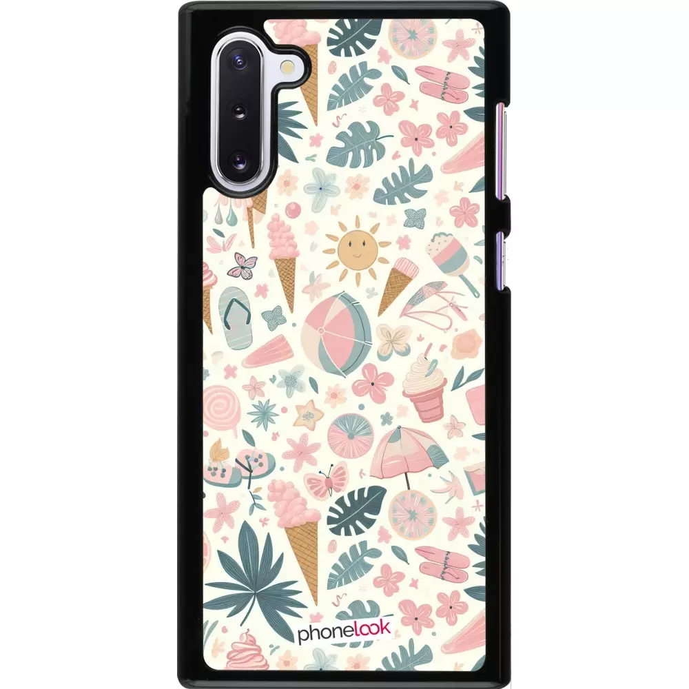 Coque Samsung Galaxy Note 10 - Summer Pink Pattern