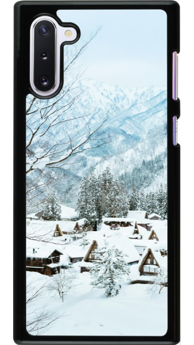 Samsung Galaxy Note 10 Case Hülle - Winter 25 Winter snowy landscape