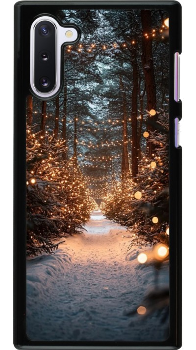 Samsung Galaxy Note 10 Case Hülle - Winter 25 Winter snowy road
