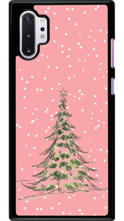 Samsung Galaxy Note 10+ Case Hülle - Christmas 25 Pink Tree