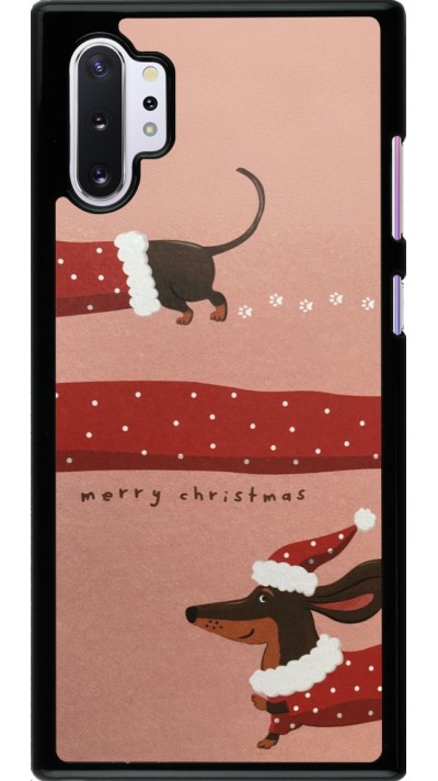 Samsung Galaxy Note 10+ Case Hülle - Christmas 25 Teckel Merry Xmas