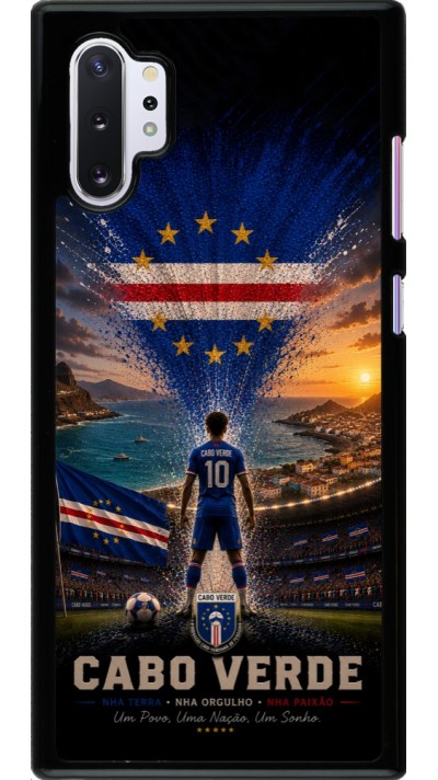Samsung Galaxy Note 10+ Case Hülle - Fussball Kap Verde splash 2026