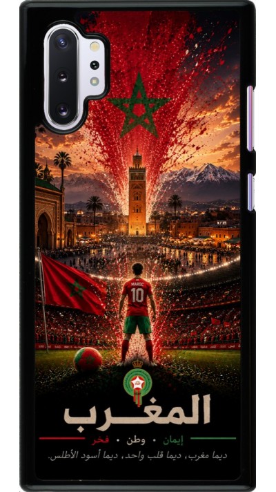Samsung Galaxy Note 10+ Case Hülle - Fussball Marokko splash 2026